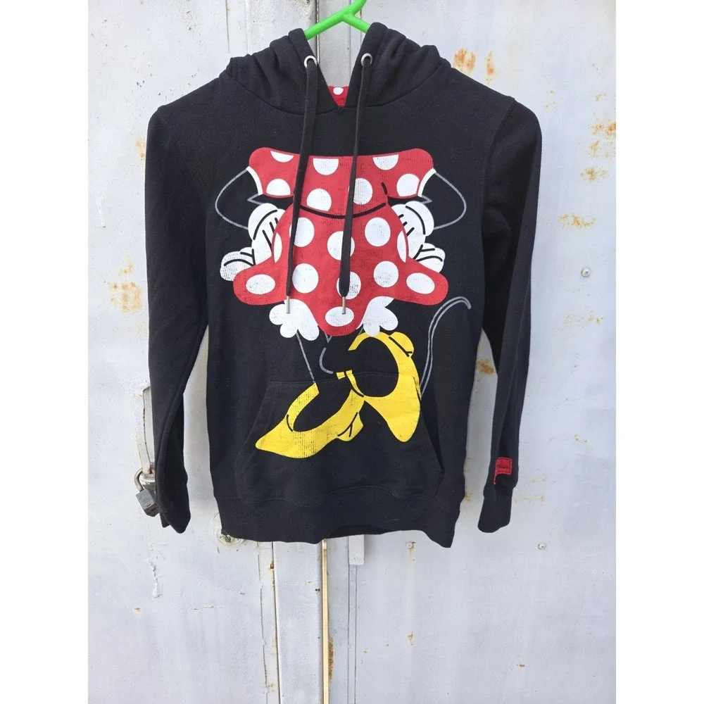 Disney Parks Authentic Mini Mouse Ears Hoodie Girls XS